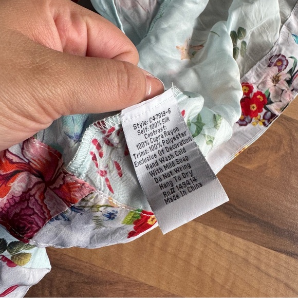 Johnny Was Pastel Floral Silk Kimono Size‎ Small - Picture 9 of 16